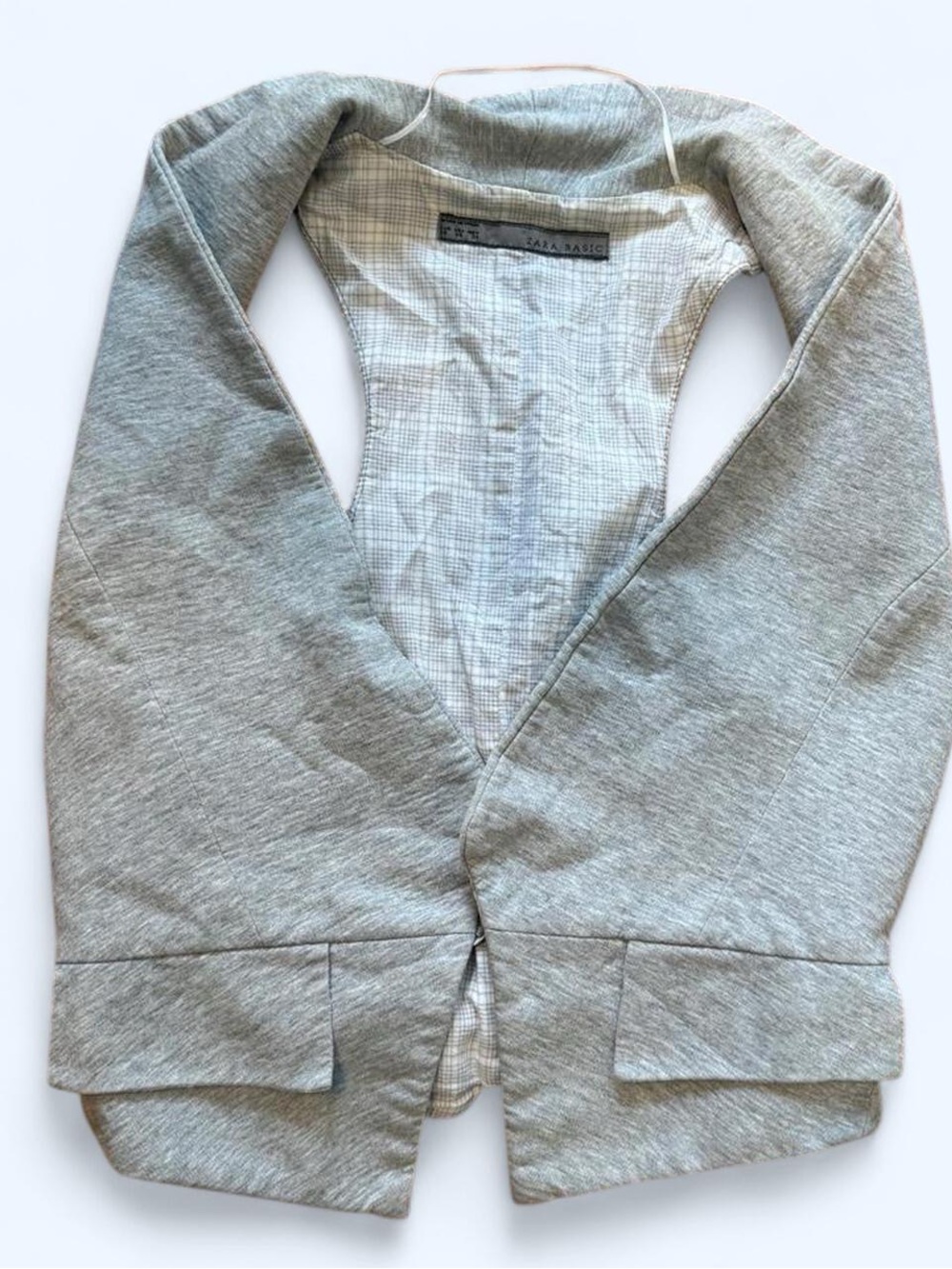 Zara grey vest top with button closure